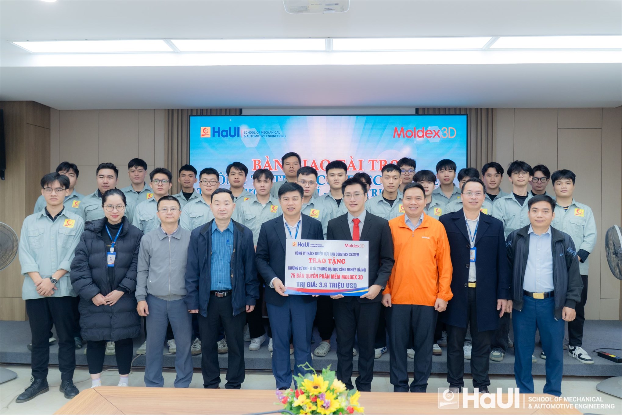 School of Mechanical and Automotive Engineering received Moldex3D software sponsorship from Coretech System Co., Ltd with the value being 3.9 million dollars