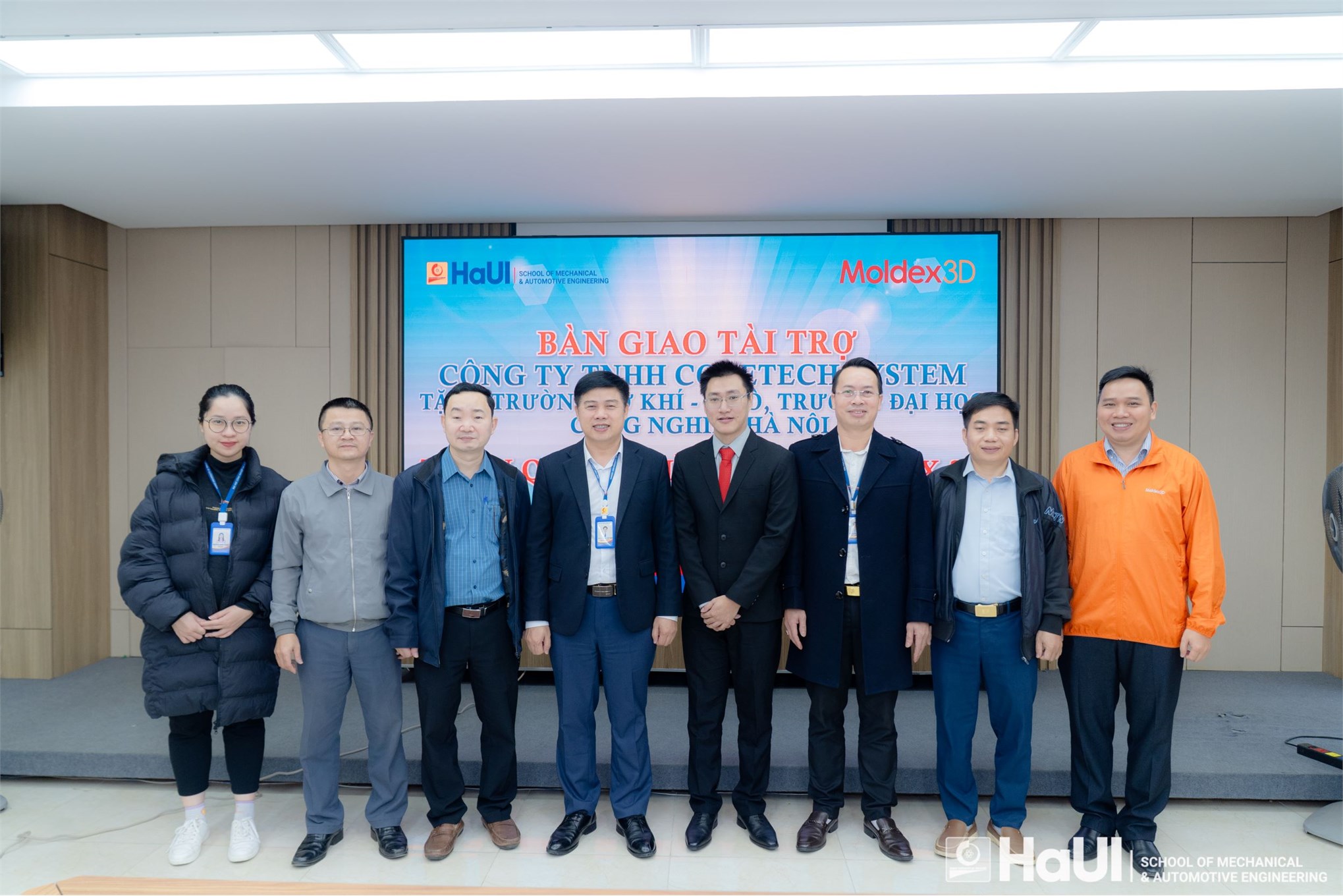 School of Mechanical and Automotive Engineering received Moldex3D software sponsorship from Coretech System Co., Ltd with the value being 3.9 million dollars