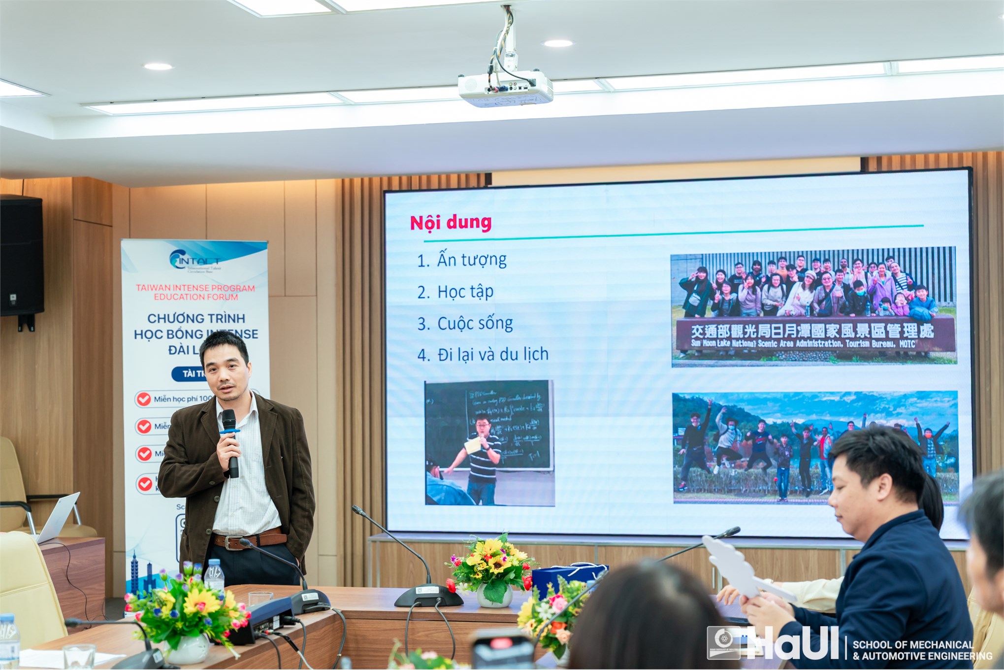 Cơ hội du học và phát triển sự nghiệp cho sinh viên Trường Cơ khí – Ô tô tại chương trình giới thiệu Học bổng Chính phủ Đài Loan – Intense