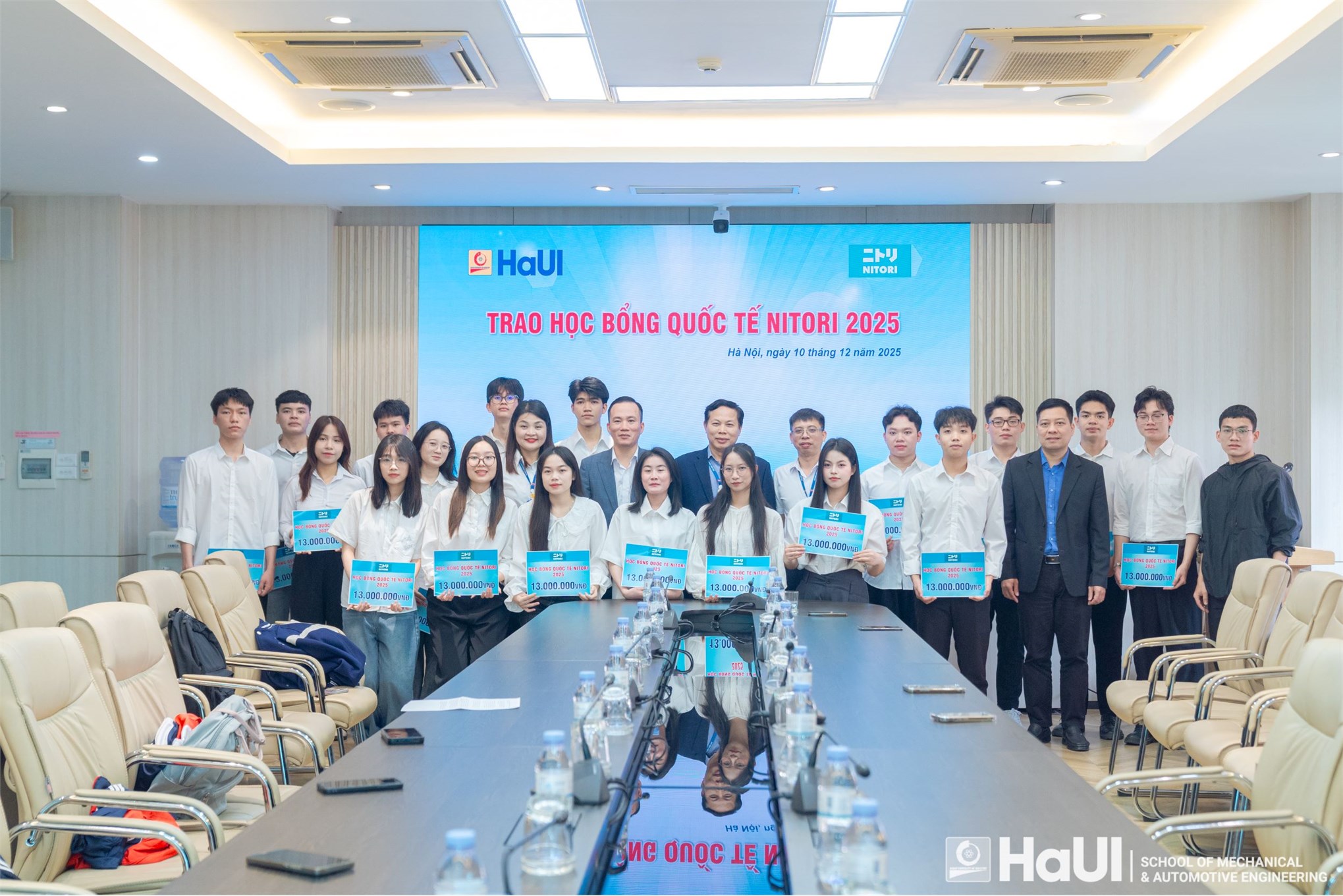 Học bổng Nitori 2025: 4 gương mặt xuất sắc của Trường Cơ khí – Ô tô