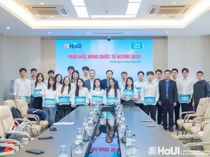 Học bổng Nitori 2025: 4 gương mặt xuất sắc của Trường Cơ khí – Ô tô