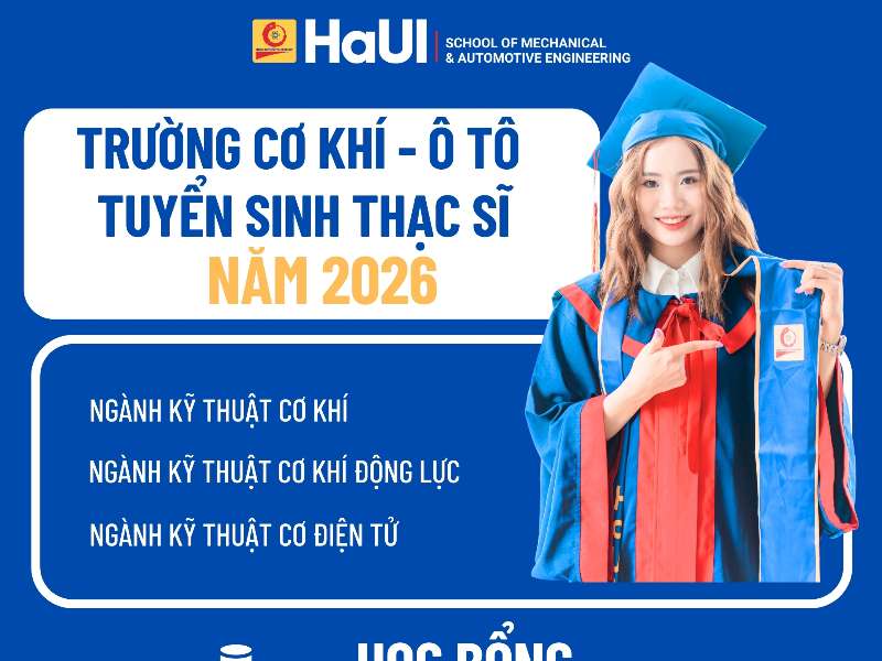 Thông báo tuyển sinh đào tạo trình độ Thạc sĩ năm 2026