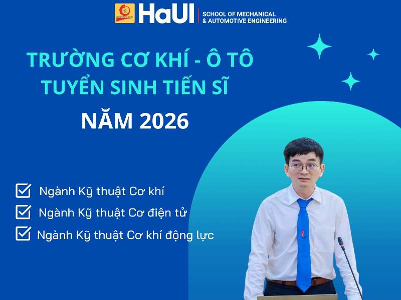 Thông báo tuyển sinh đào tạo trình độ Tiến sĩ năm 2026