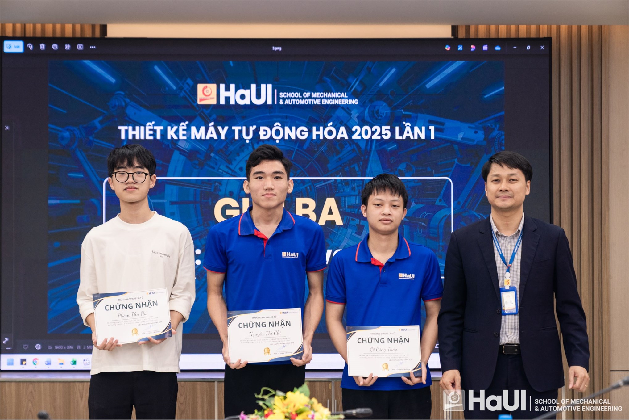 Chung kết cuộc thi thiết kế máy tự động hóa Trường Cơ khí – Ô tô – Lần thứ 1