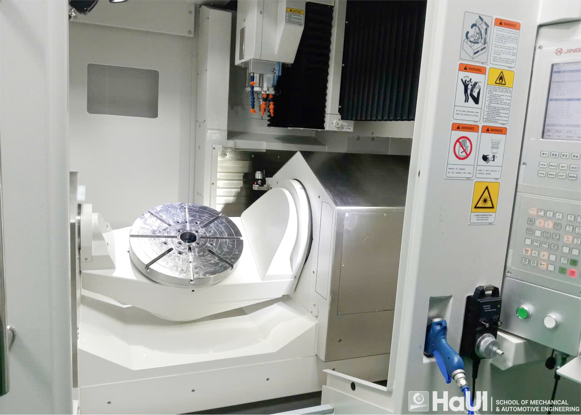 Integrating advanced manufacturing technology into training: Hanoi University of Industry inaugurated 5-Axis CNC Machine Room.