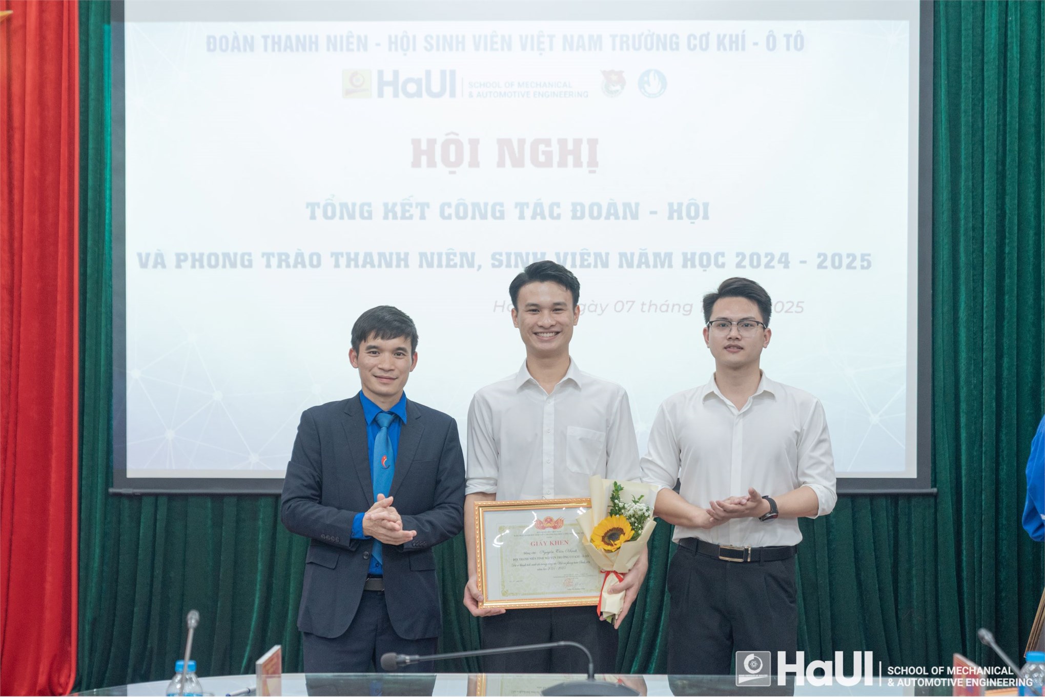 Conference on the Summary of Youth Union Works and Youth and Student Movements of the School of Mechanical Engineering and Automotive Engineering for the 2024–2025 Academic Year