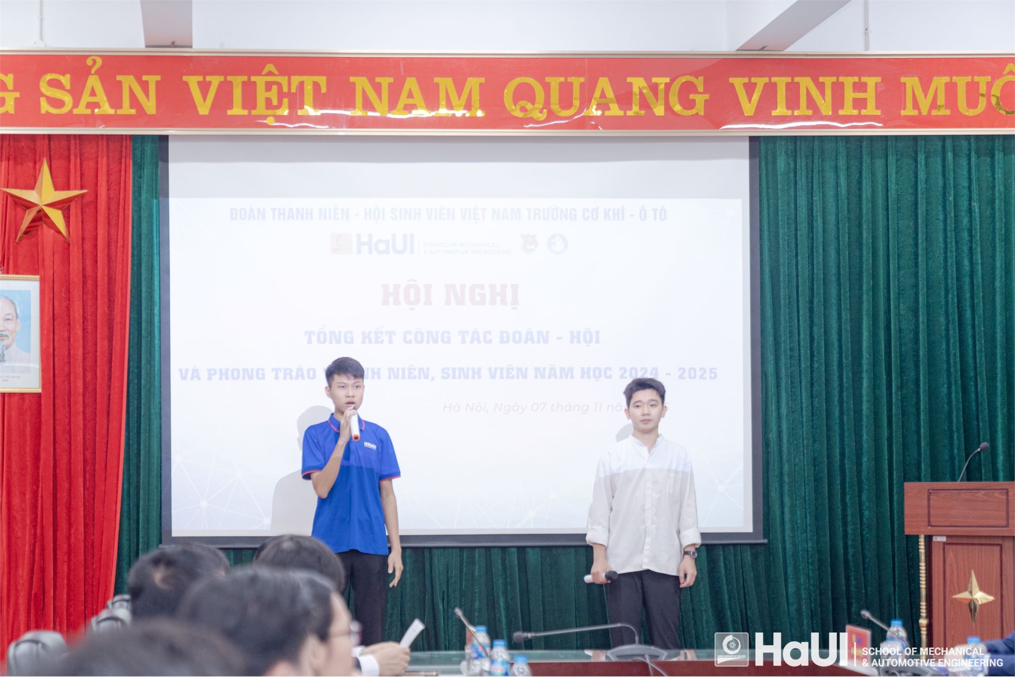 Conference on the Summary of Youth Union Works and Youth and Student Movements of the School of Mechanical Engineering and Automotive Engineering for the 2024–2025 Academic Year