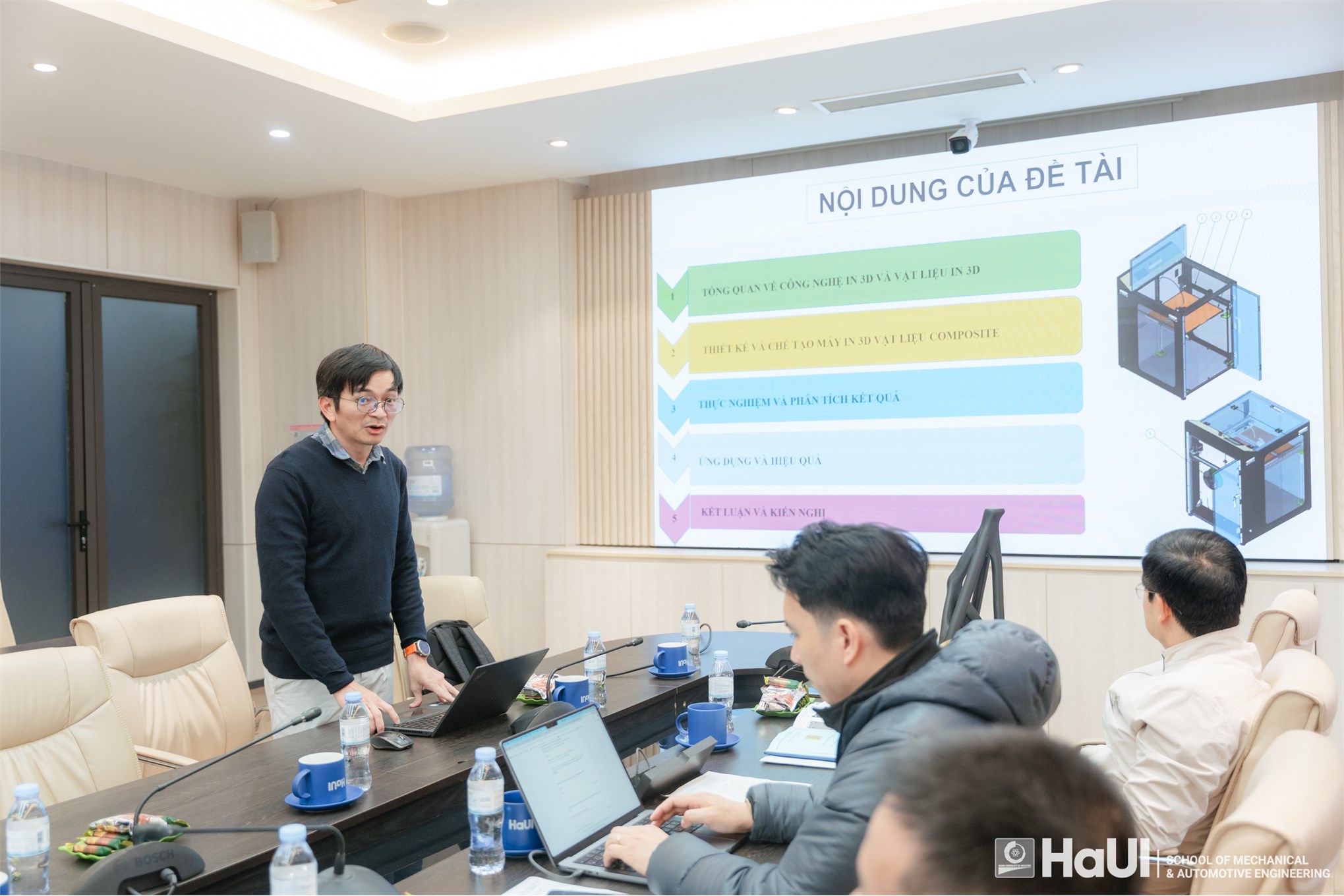 Nghiệm thu đề tài NCKH cấp trường: “Thiết kế và chế tạo máy in 3D vật liệu composite”