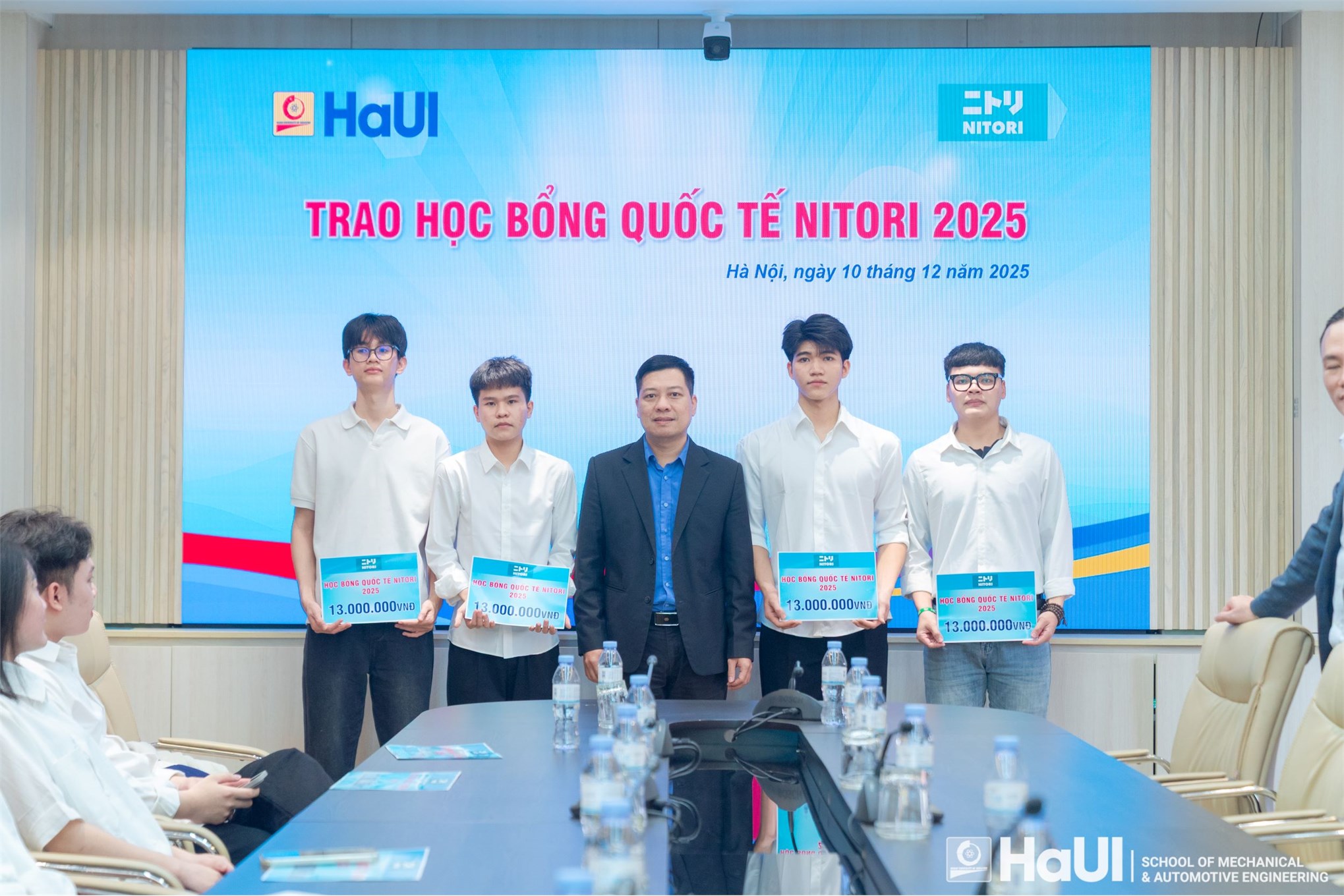 Nitori Scholarship 2025: Four Outstanding Students of the School of Mechanical and Automotive Engineering