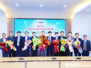 PhD Candidate Nguyen Hong Tien majoring Mechanical Engineering successfully defended his doctoral dissertation