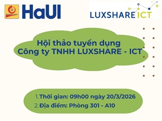 Thông báo chương trình tuyển dụng của Công ty TNHH Luxshare - ICT