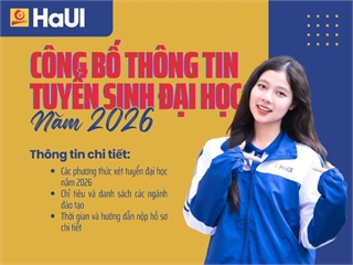 Thông tin tuyển sinh trình độ đại học năm 2026