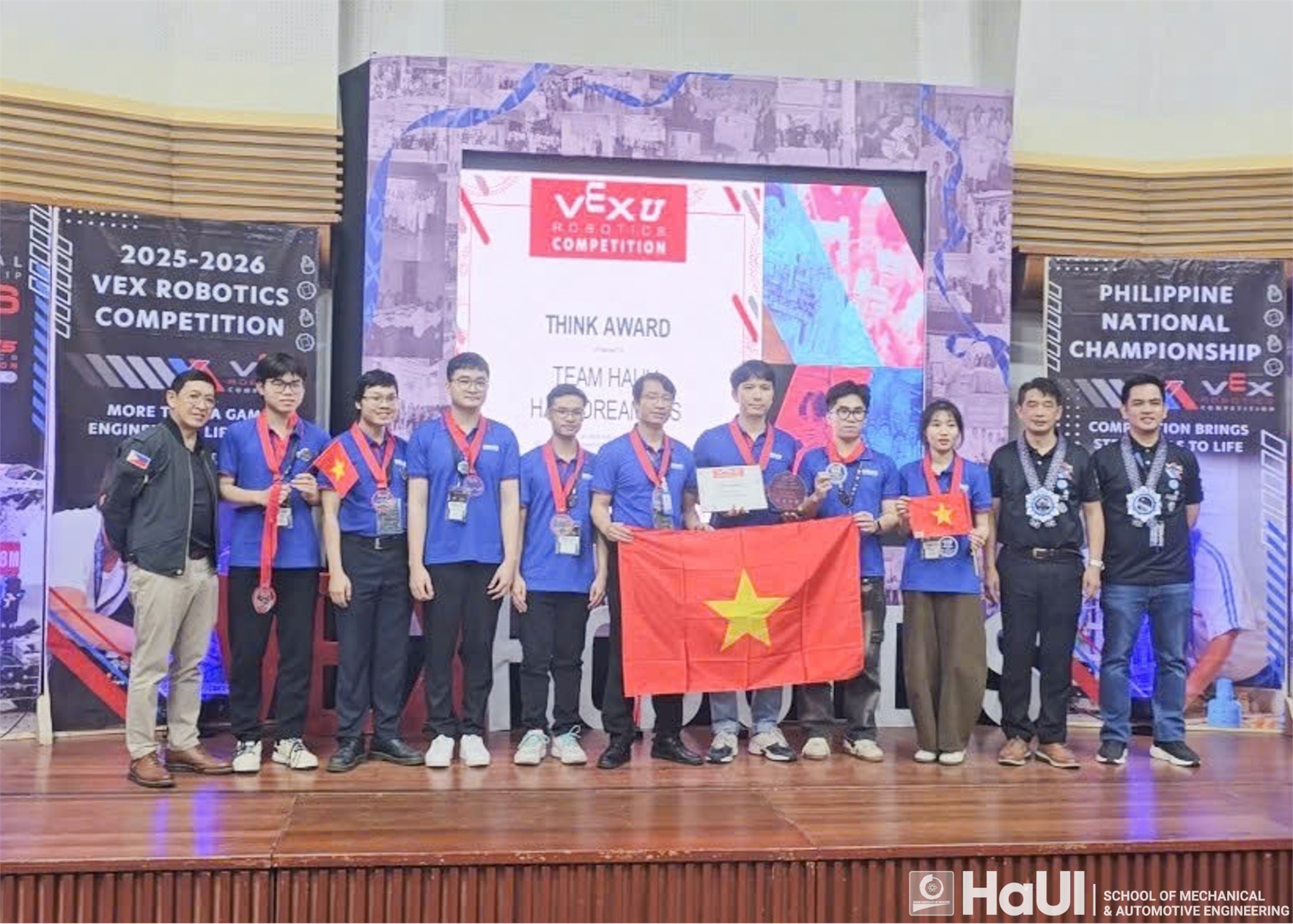 Students of School of Mechanical and Automotive Engineering, HaUI shined at Regional Robotics Competition in the Philippines.