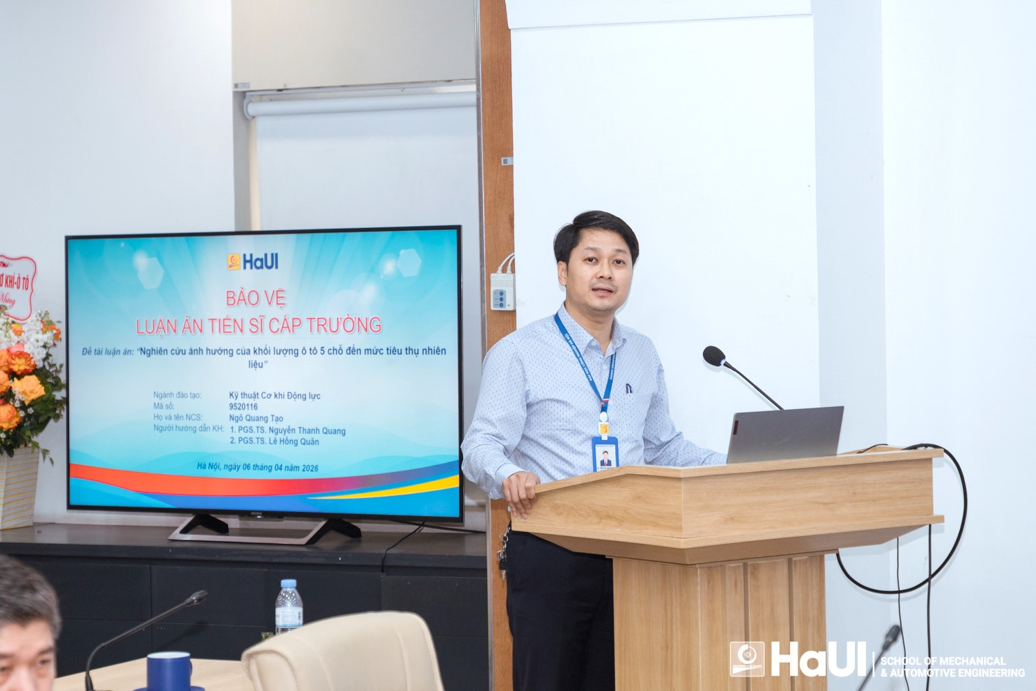 Trường Cơ khí - Ô tô, HaUI có thêm một Tân Tiến sĩ - Khẳng định chiến lược nâng cao chất lượng đội ngũ giảng viên