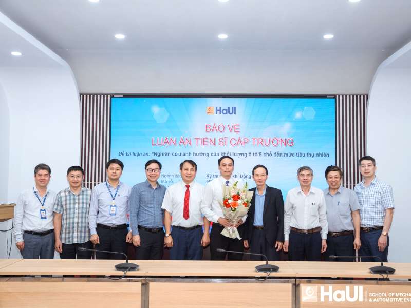 Trường Cơ khí - Ô tô, HaUI có thêm một Tân Tiến sĩ - Khẳng định chiến lược nâng cao chất lượng đội ngũ giảng viên