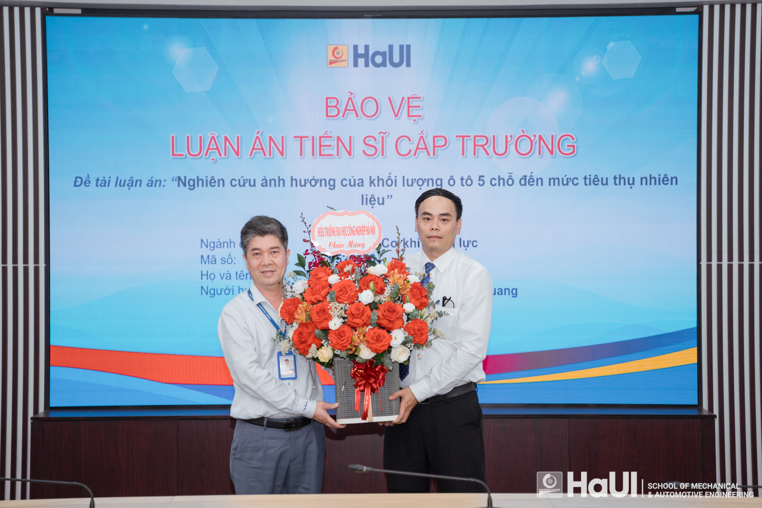 Trường Cơ khí - Ô tô, HaUI có thêm một Tân Tiến sĩ - Khẳng định chiến lược nâng cao chất lượng đội ngũ giảng viên