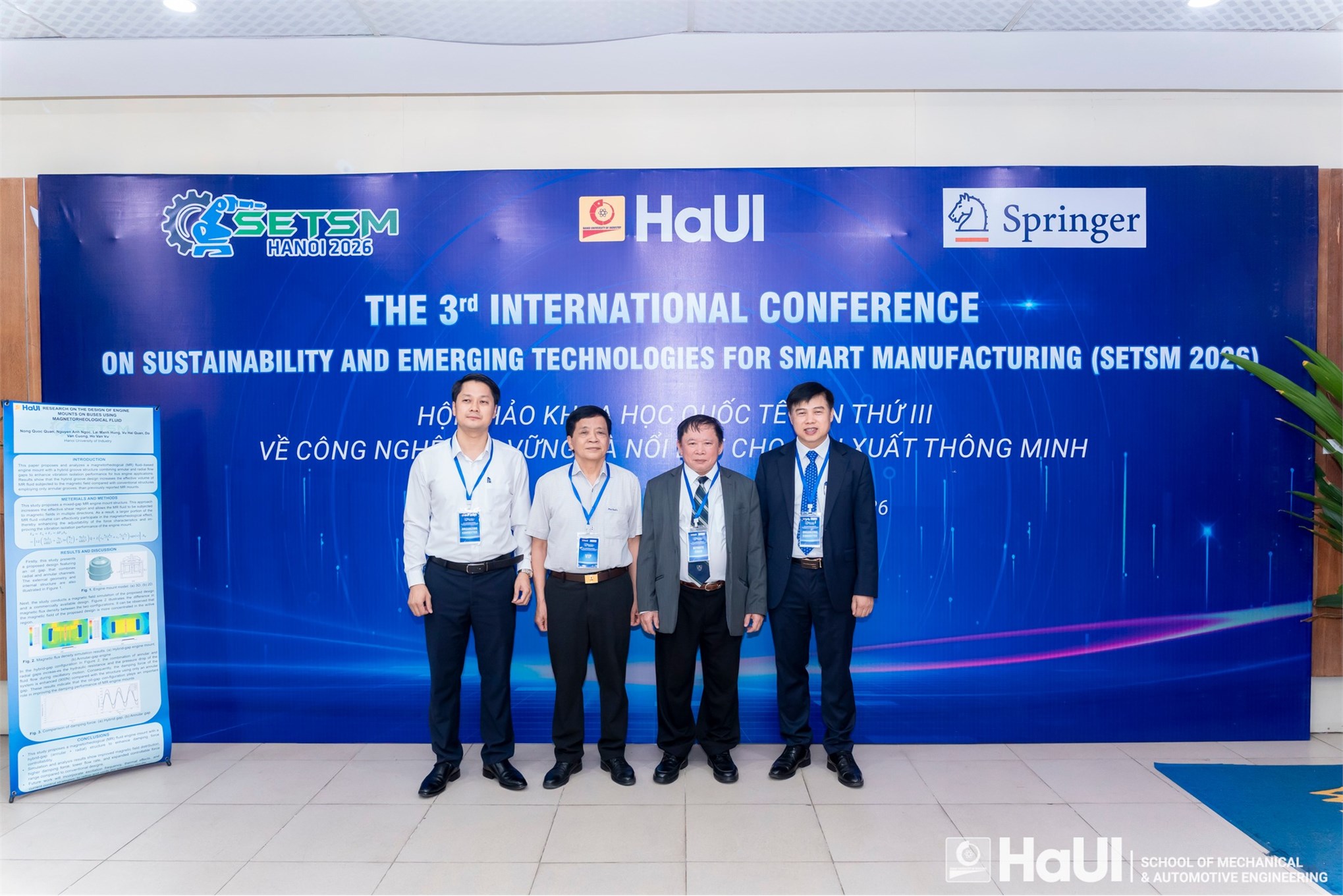 Hội thảo Quốc tế SETSM 2026: Khẳng định vị thế diễn đàn khoa học uy tín về sản xuất thông minh và phát triển bền vững