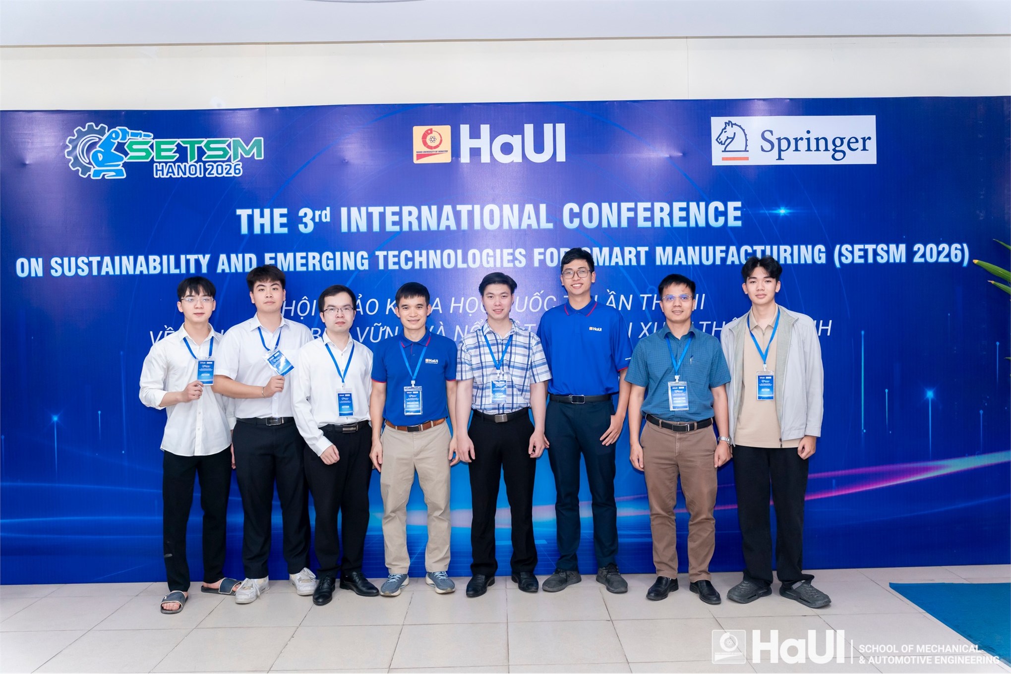 Hội thảo Quốc tế SETSM 2026: Khẳng định vị thế diễn đàn khoa học uy tín về sản xuất thông minh và phát triển bền vững