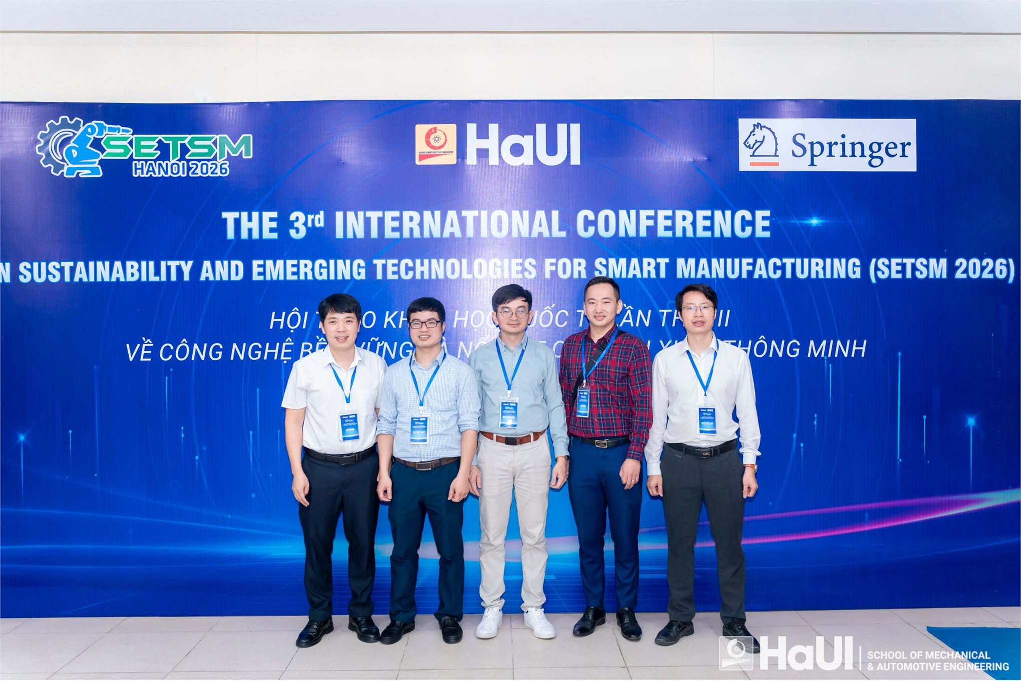 Hội thảo Quốc tế SETSM 2026: Khẳng định vị thế diễn đàn khoa học uy tín về sản xuất thông minh và phát triển bền vững