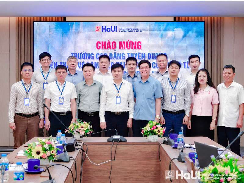 Lan tỏa tri thức: Trường Cơ khí – Ô tô, HaUI đồng hành cùng Cao đẳng Tuyên Quang