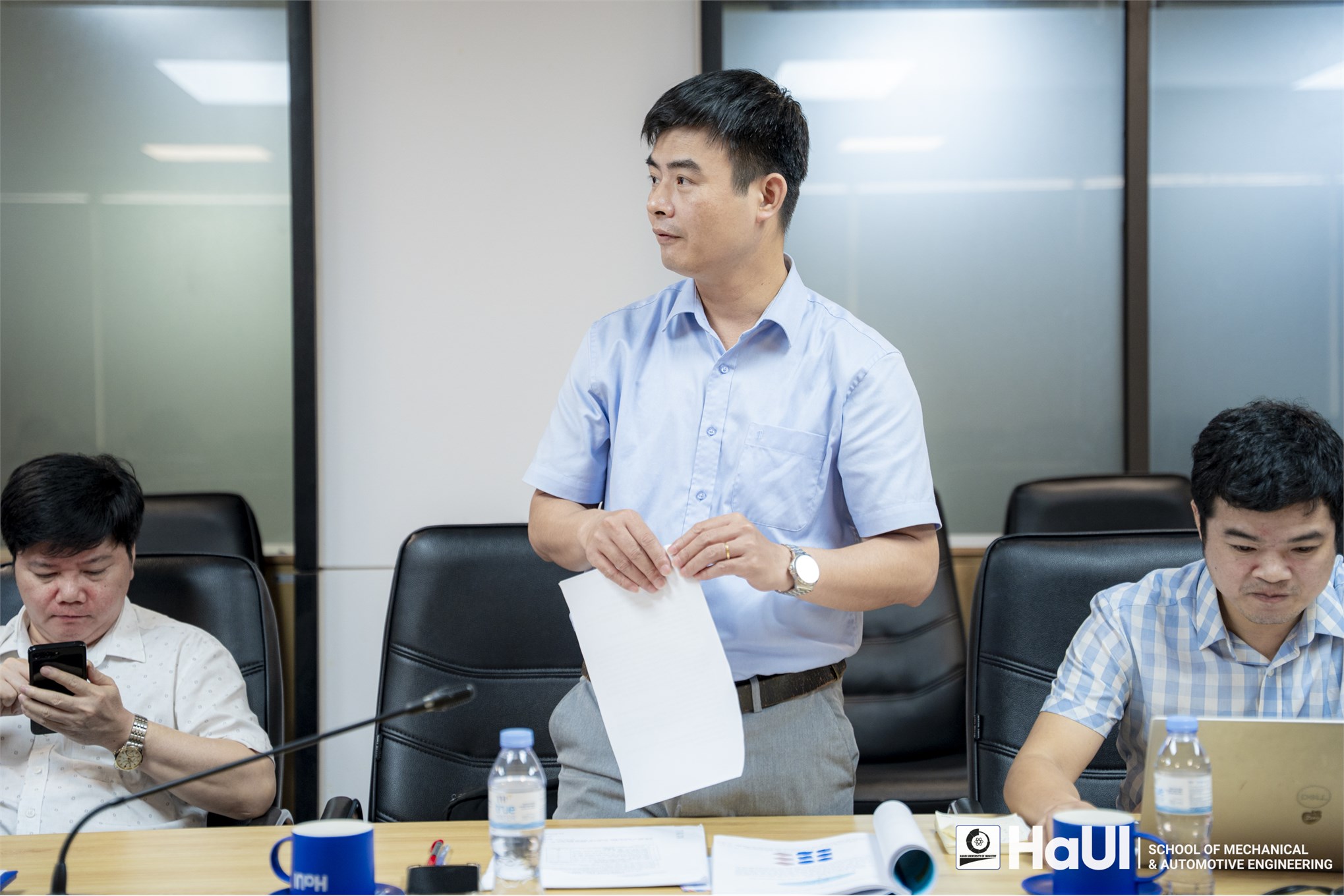 Đánh giá, nghiệm thu đề tài KH&CN cấp Trường: “Nghiên cứu xây dựng mô hình ứng xử vỏ compozit có cấu trúc lõi phỏng sinh học dạng xếp lớp và bề mặt có lớp áp điện”