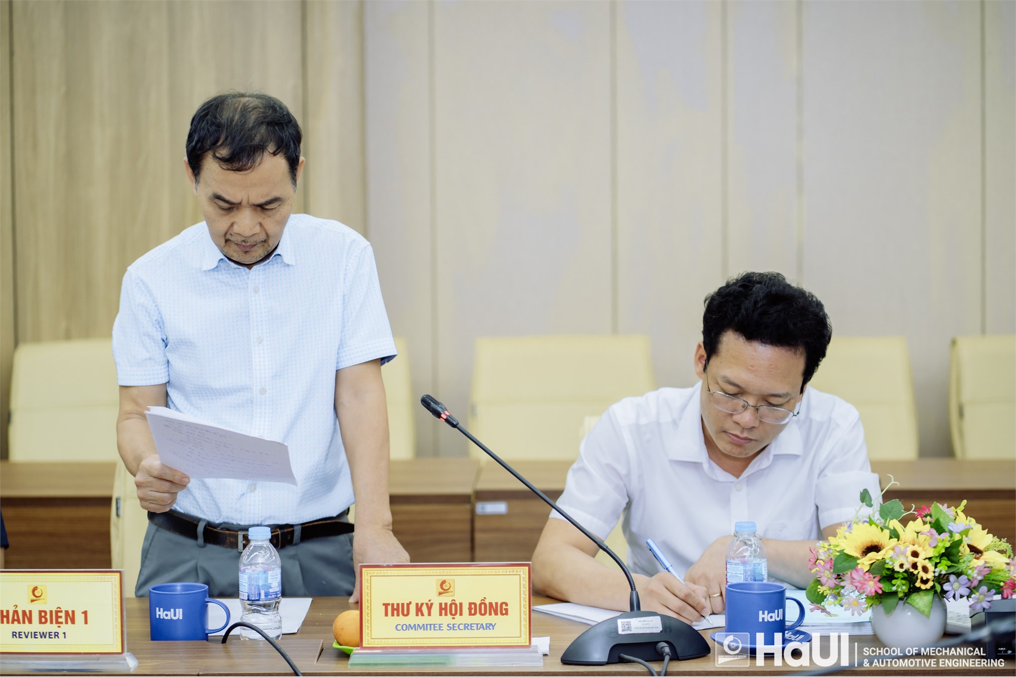 Đánh giá luận án tiến sĩ cấp đơn vị chuyên môn cho NCS Khuất Đức Dương với đề tài `Phân tích tĩnh, động và tối ưu kết cấu vỏ kích cỡ Micro hai độ cong có cơ tính biến đổi`