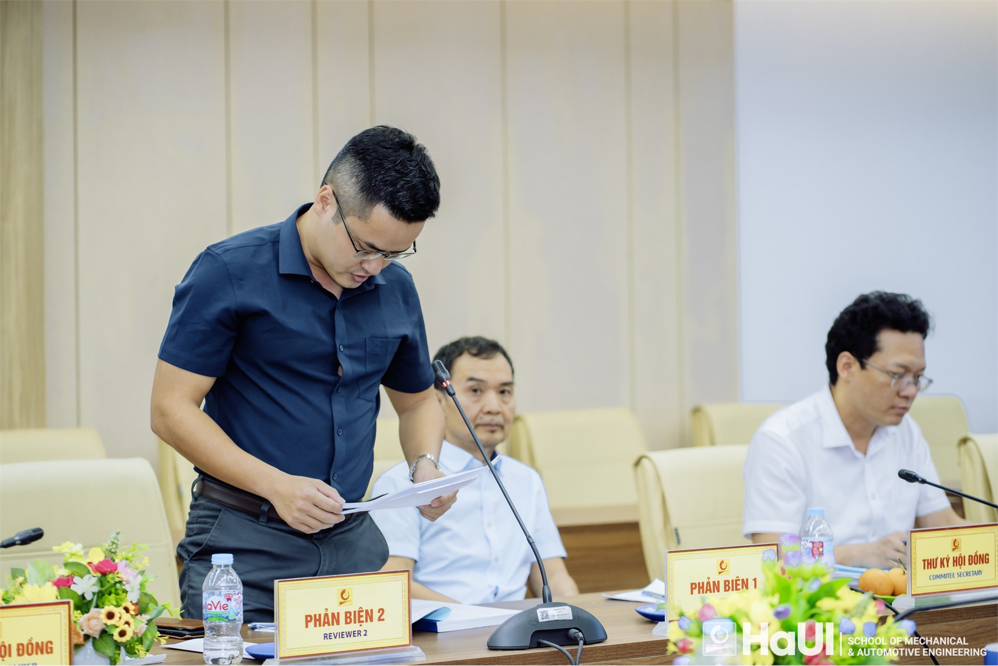 Đánh giá luận án tiến sĩ cấp đơn vị chuyên môn cho NCS Khuất Đức Dương với đề tài `Phân tích tĩnh, động và tối ưu kết cấu vỏ kích cỡ Micro hai độ cong có cơ tính biến đổi`