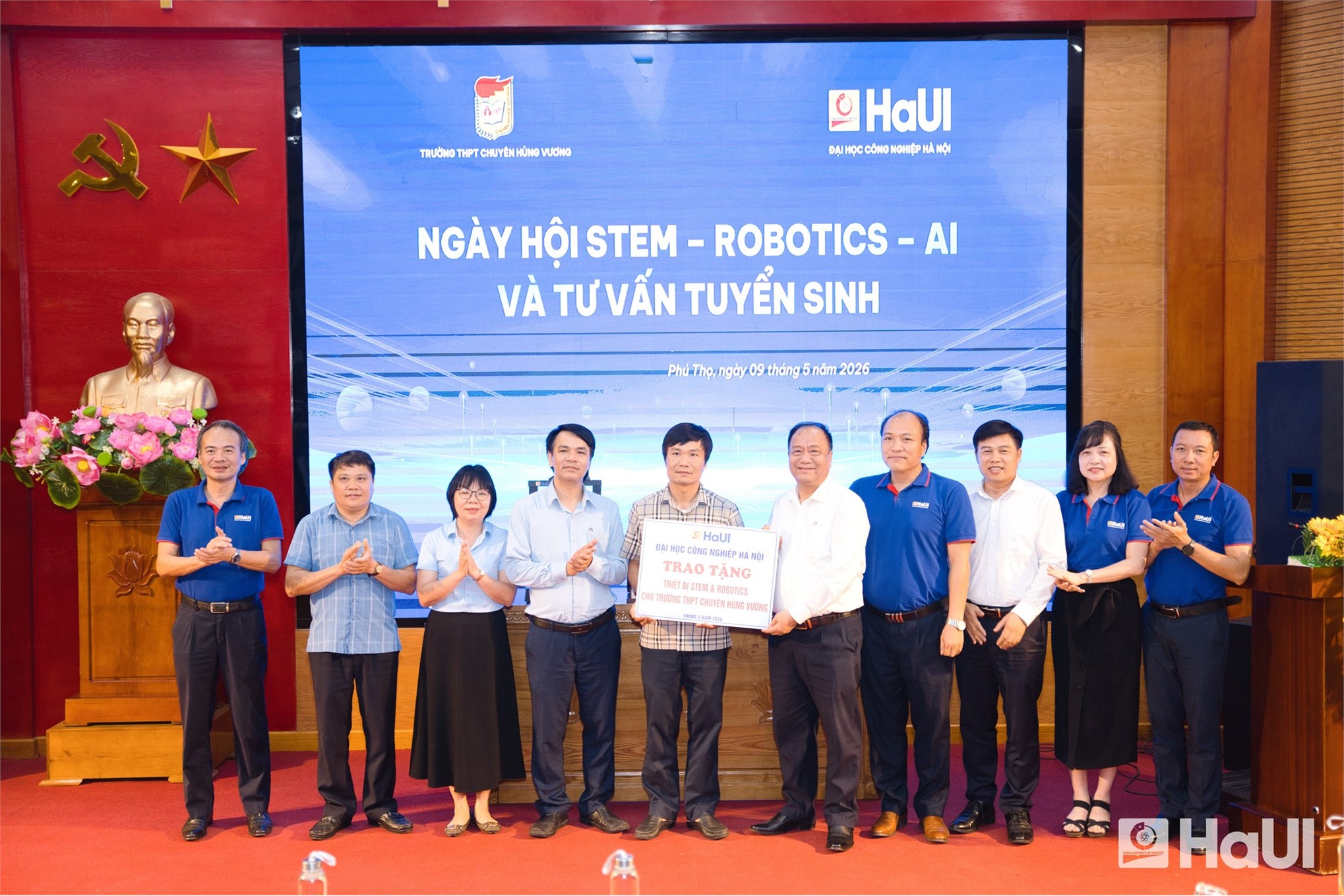 Trường Cơ khí - Ô tô, HaUI lan tỏa tinh thần giáo dục STEM tại Trường THPT Chuyên Hùng Vương – Phú Thọ