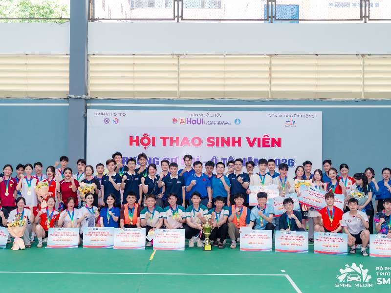 Bùng nổ cảm xúc tại Hội thao sinh viên Trường Cơ khí – Ô tô năm 2026