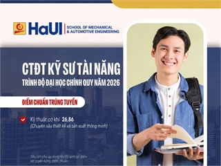 Kết quả xét tuyển chương trình đào tạo kỹ sư tài năng trình độ đại học chính quy năm 2026