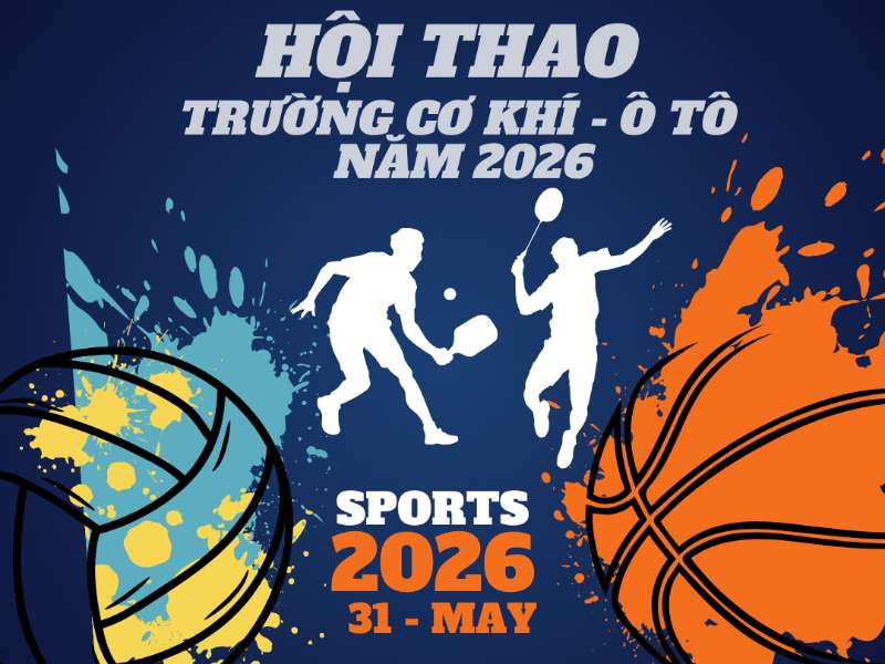 Kế hoạch hội thao viên chức, người lao động Trường Cơ khí - Ô tô năm 2026