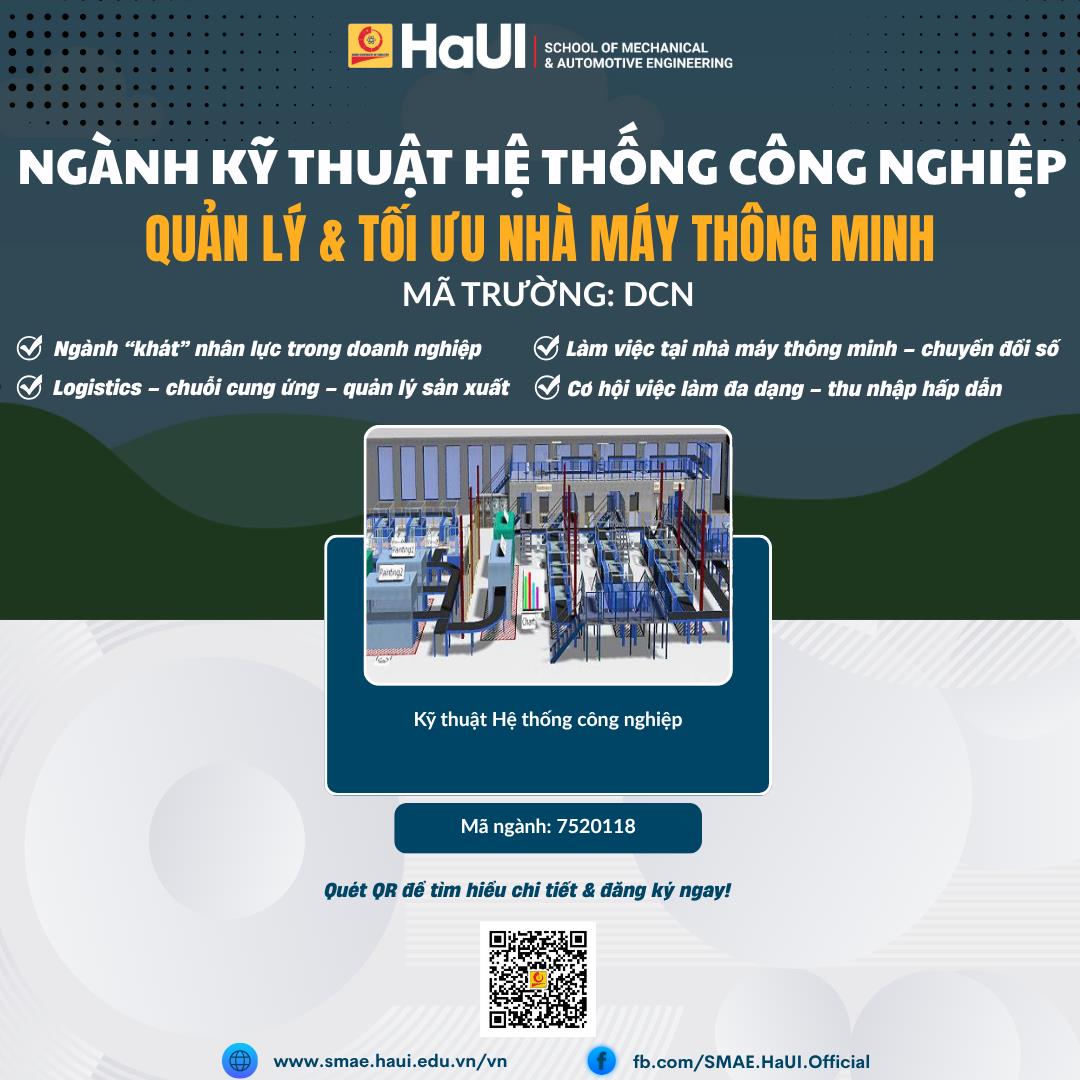 Khám phá các nhóm ngành/chương trình đào tạo tại Trường Cơ khí – Ô tô, HaUI năm 2026: Bệ phóng của những kỹ sư, cử nhân toàn cầu