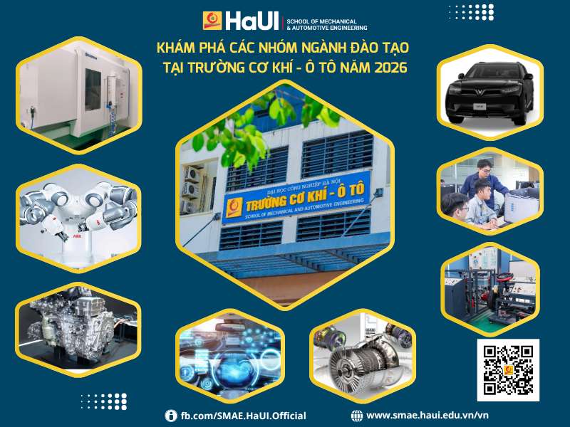 Khám phá các nhóm ngành/chương trình đào tạo tại Trường Cơ khí – Ô tô, HaUI năm 2026: Bệ phóng của những kỹ sư, cử nhân toàn cầu
