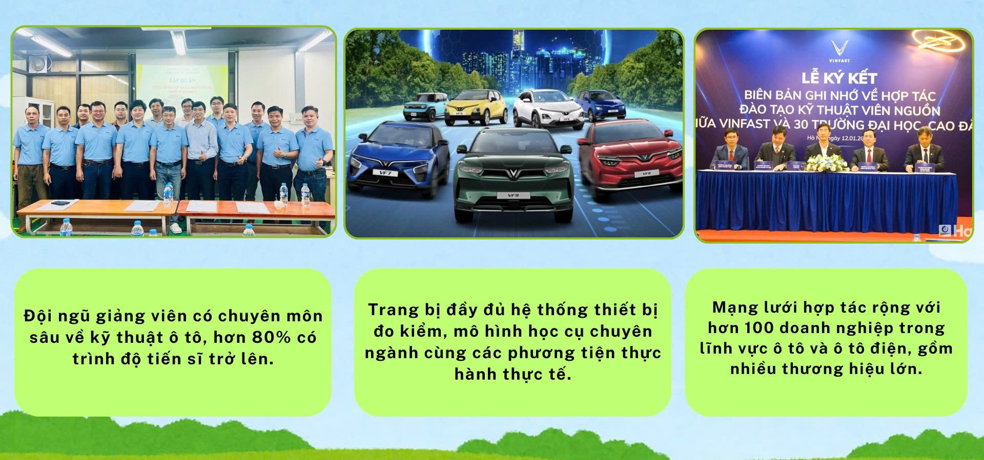 Đón đầu xu thế xe điện, Đại học Công nghiệp Hà Nội mở CTĐT Kỹ thuật ô tô và Năng lượng mới
