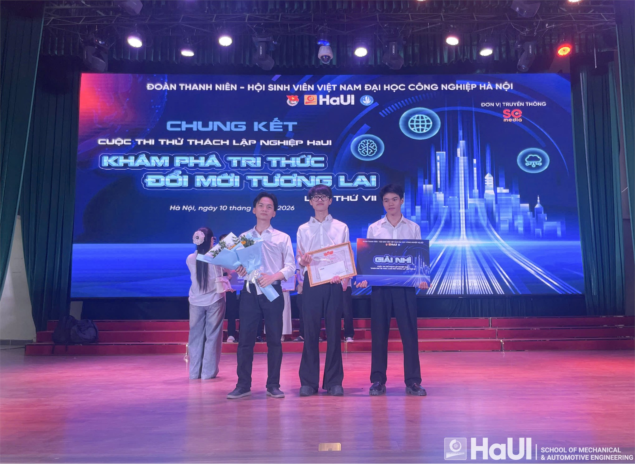 Team Washy from the School of Mechanical and Automotive Engineering Wins Runner-up Prize at the 7th HaUI Entrepreneurship Challenge