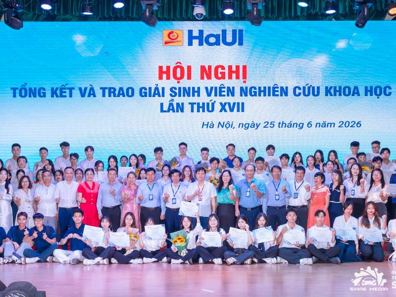 Tôn vinh trí tuệ và tinh thần đổi mới sáng tạo: Sinh viên Trường Cơ khí – Ô tô đạt nhiều thành tích tại Hội nghị sinh viên nghiên cứu khoa học lần thứ XVII