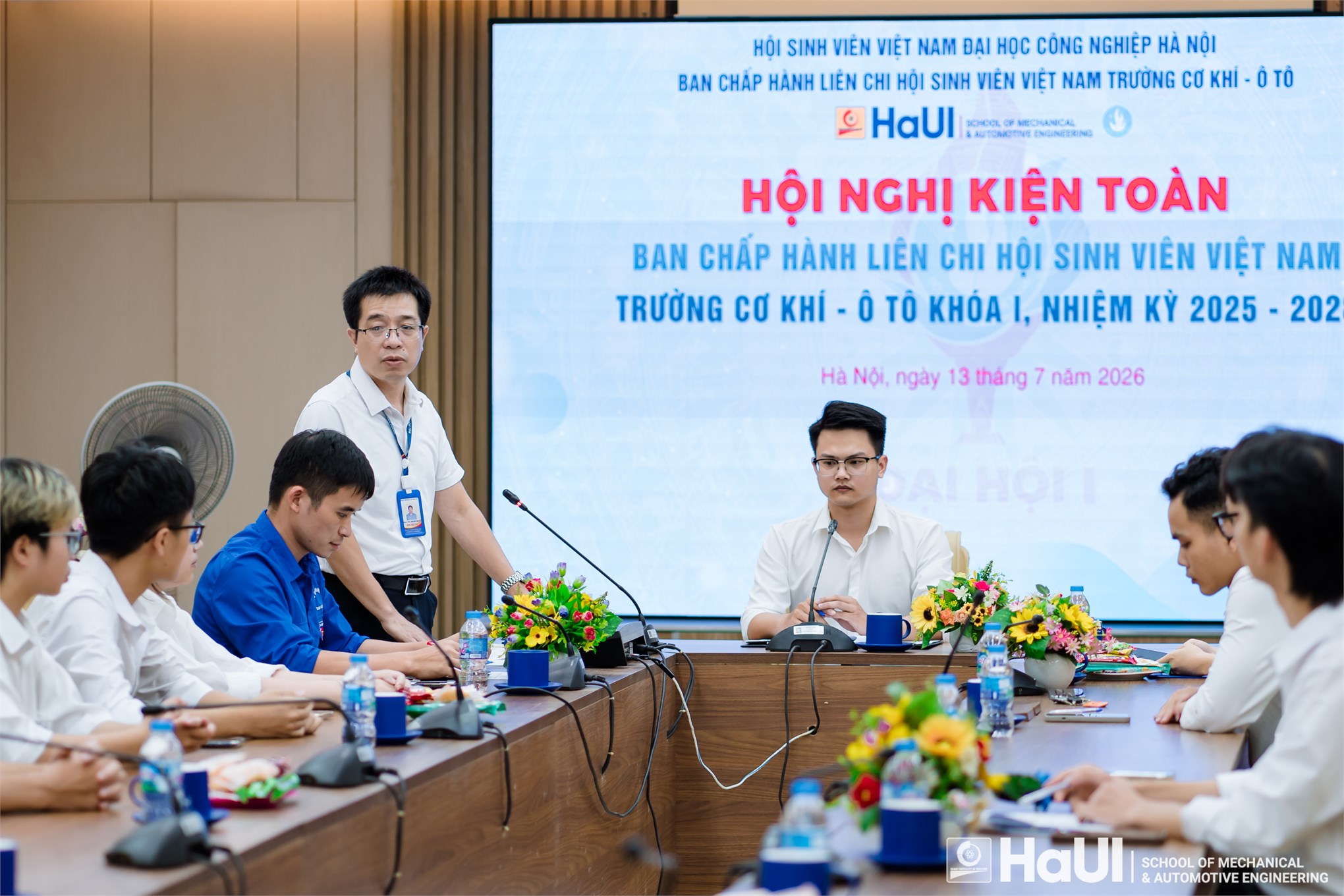 Hội nghị kiện toàn Ban Chấp hành và chức danh chủ chốt Liên chi Hội Sinh viên Trường Cơ khí - Ô tô khóa I, nhiệm kỳ 2025 – 2028