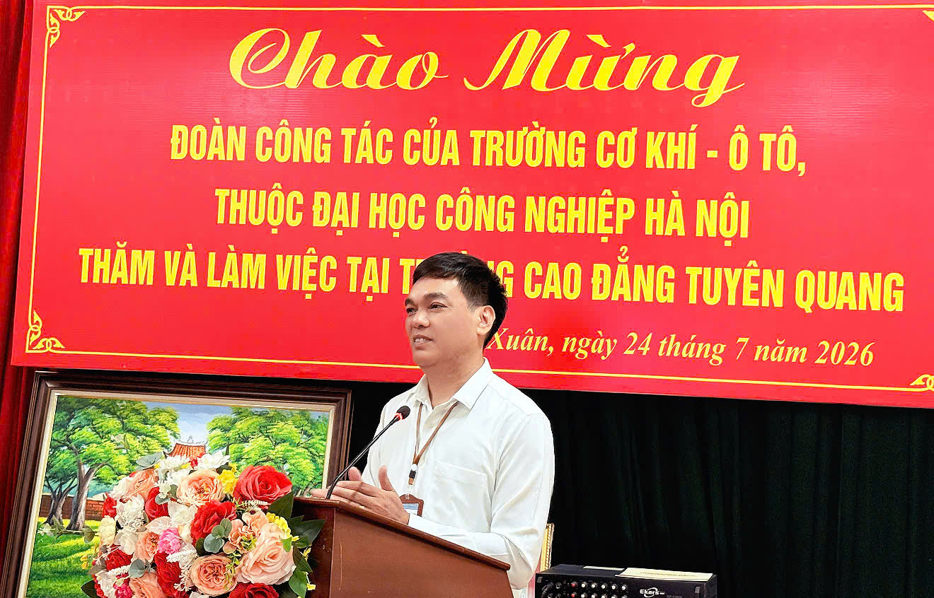 Trường Cơ khí – Ô tô, HaUI hợp tác với Trường Cao đẳng Tuyên Quang: khẳng định sứ mệnh đào tạo nguồn nhân lực trình độ cao