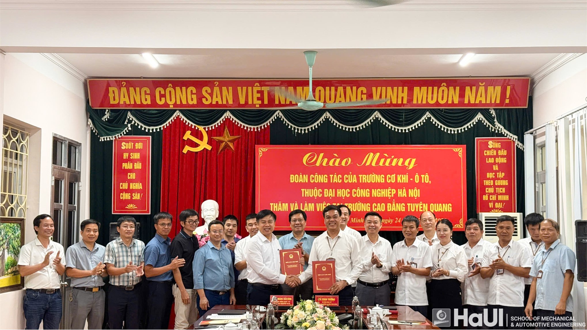 Trường Cơ khí – Ô tô, HaUI hợp tác với Trường Cao đẳng Tuyên Quang: Khẳng định sứ mệnh đào tạo nguồn nhân lực trình độ cao