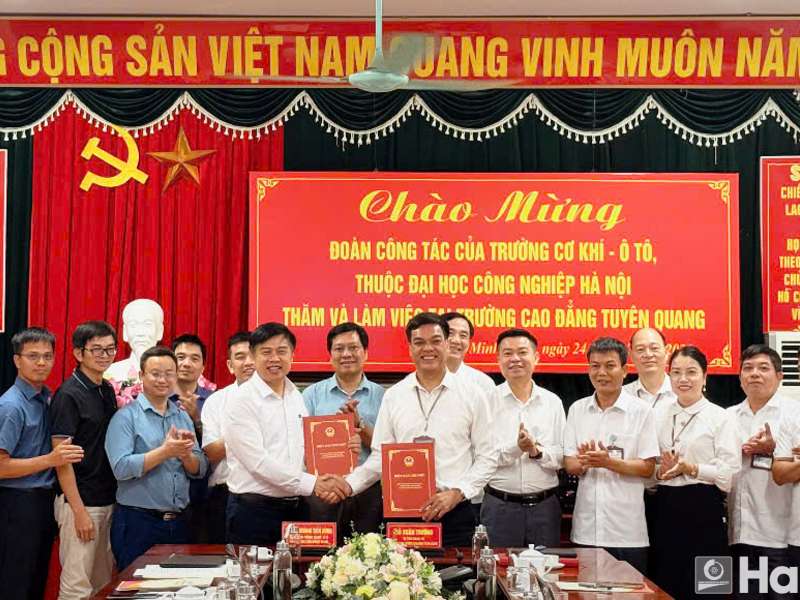 Trường Cơ khí – Ô tô, HaUI hợp tác với Trường Cao đẳng Tuyên Quang: Khẳng định sứ mệnh đào tạo nguồn nhân lực trình độ cao