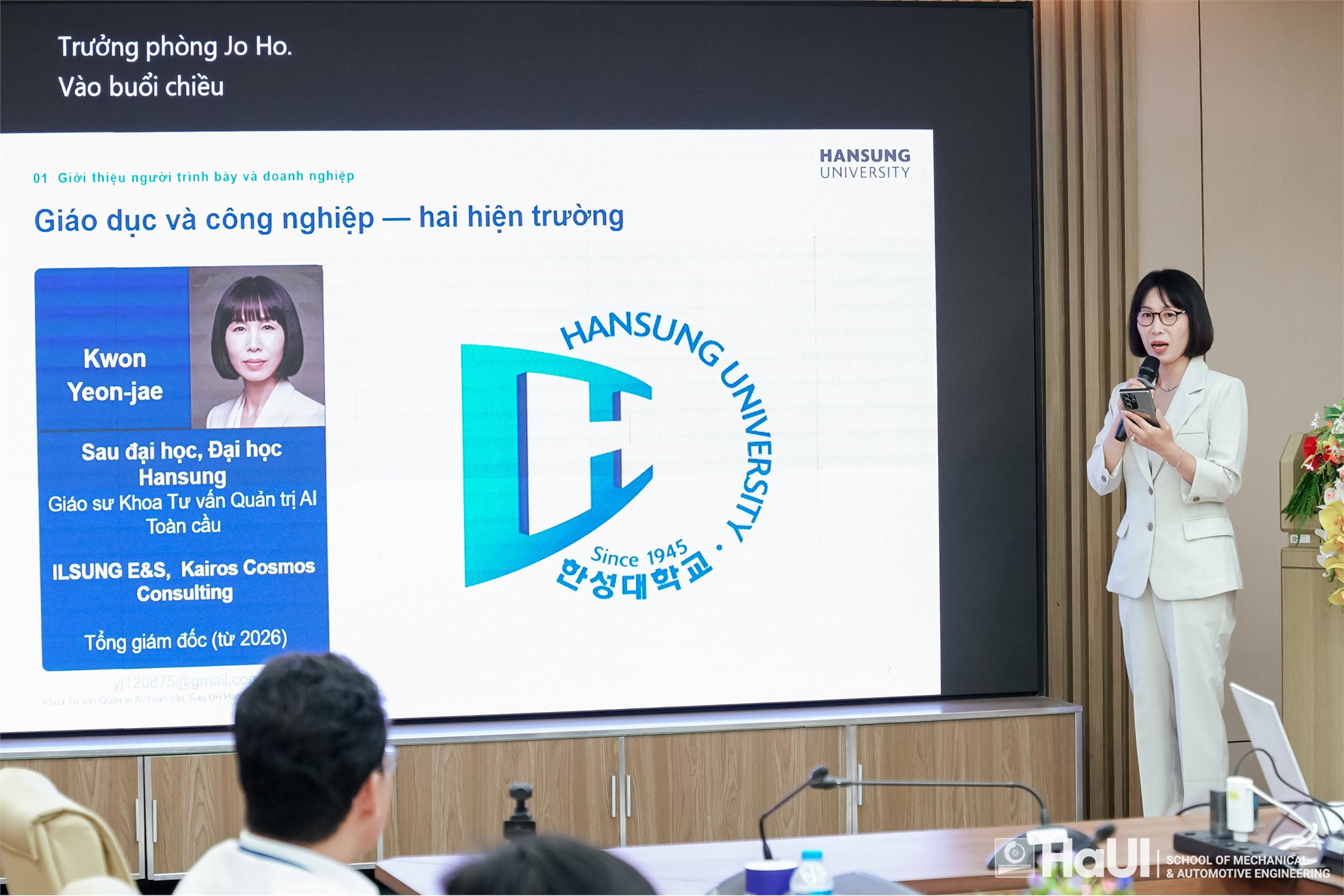 Trường Cơ khí - Ô tô, HaUI hợp tác với Đại học Hansung (Hàn Quốc): Thúc đẩy ứng dụng trí tuệ nhân tạo trong sản xuất và chuyển đổi số doanh nghiệp