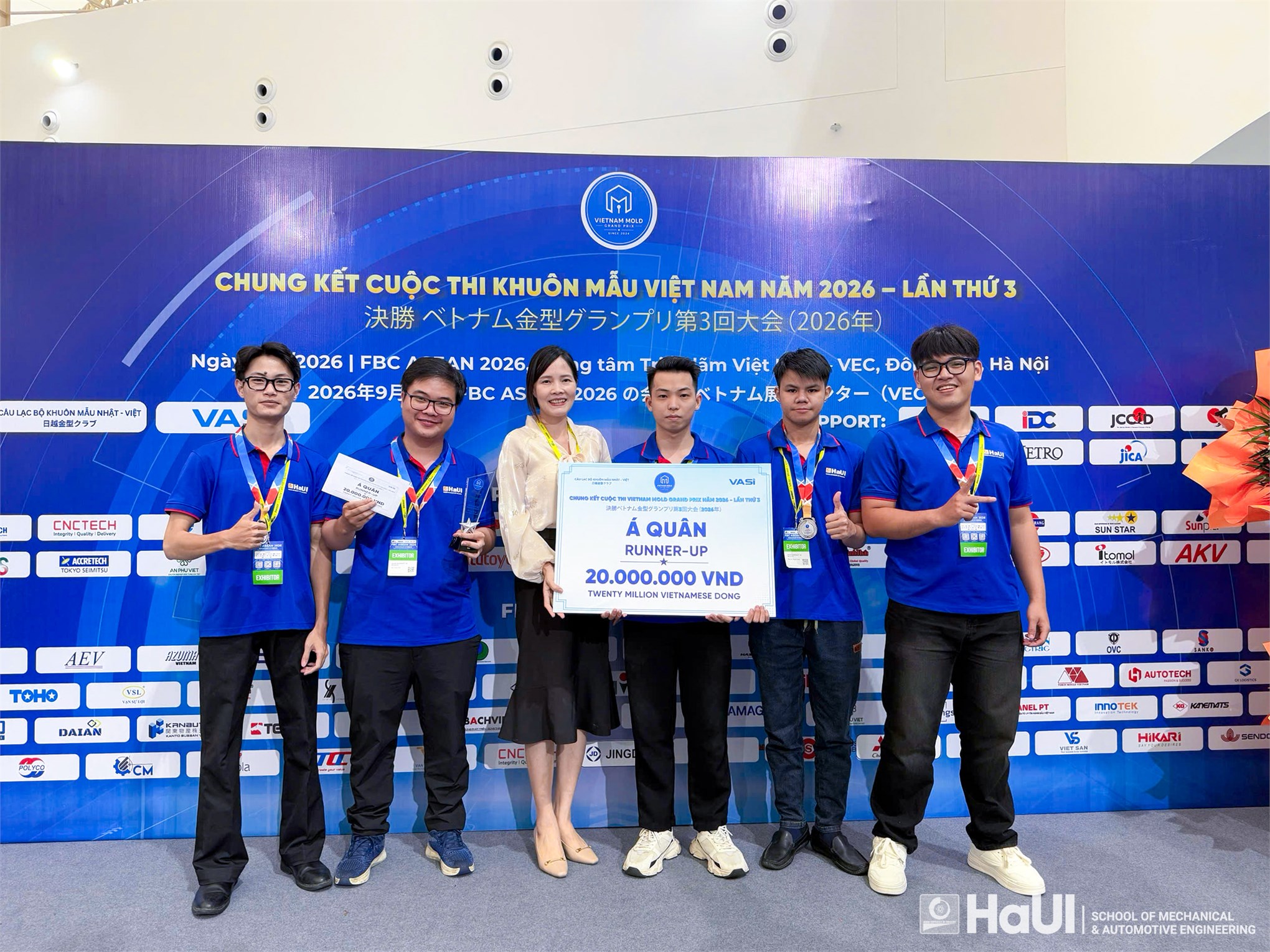 Sinh viên Trường Cơ khí – Ô tô tỏa sáng tại Chung kết Cuộc thi Khuôn mẫu Việt Nam lần thứ 3 (Vietnam Mold Grand Prix 2026)