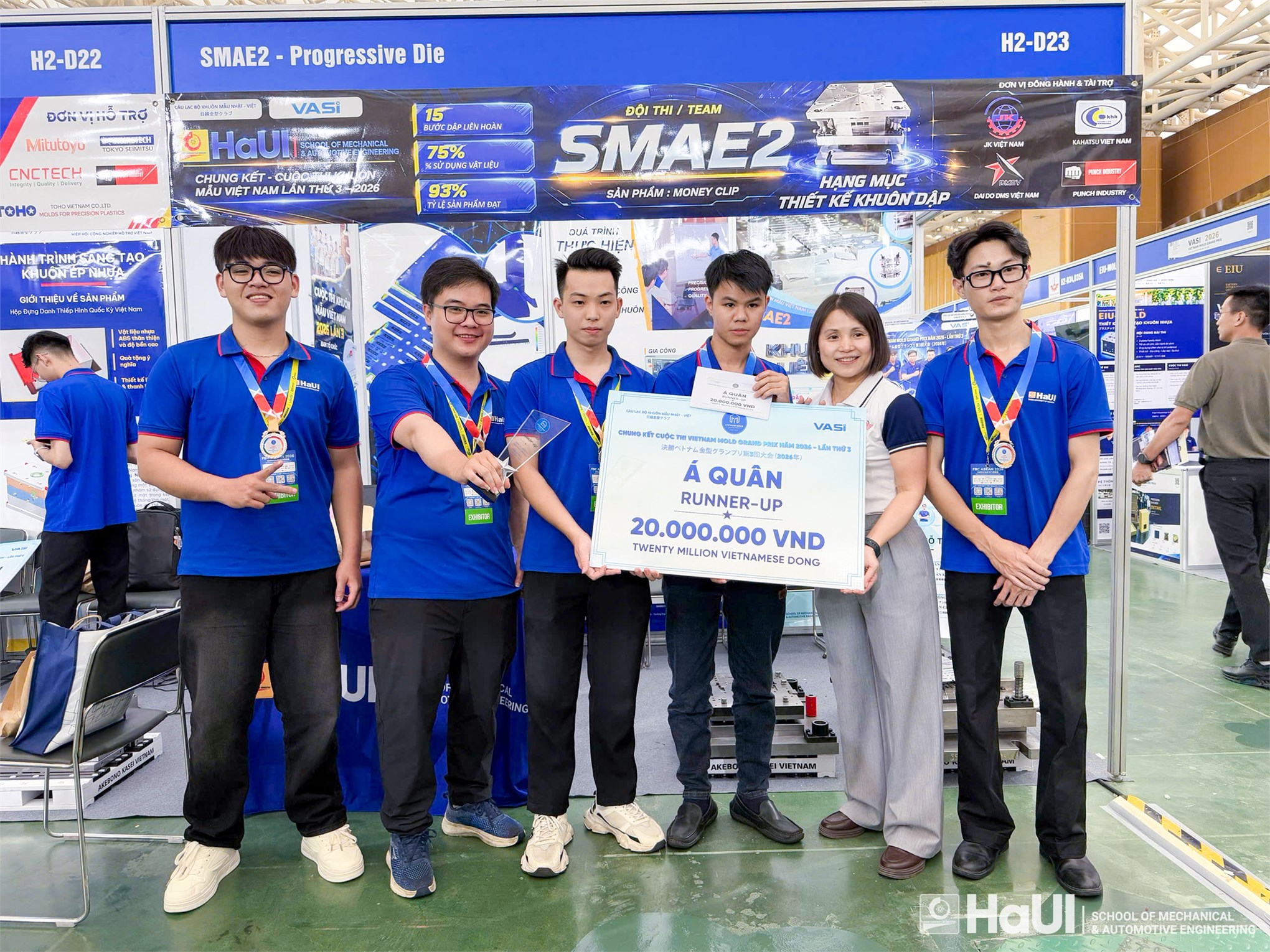 Sinh viên Trường Cơ khí – Ô tô tỏa sáng tại Chung kết Cuộc thi Khuôn mẫu Việt Nam lần thứ 3 (Vietnam Mold Grand Prix 2026)