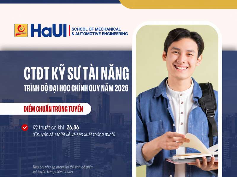 Kết quả xét tuyển chương trình đào tạo kỹ sư tài năng trình độ đại học chính quy năm 2026