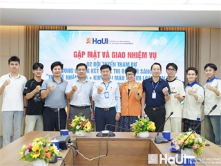 Trường Cơ khí – Ô tô gặp mặt, động viên hai đội tuyển tham gia chung kết cuộc thi AI quốc tế tại Trung Quốc