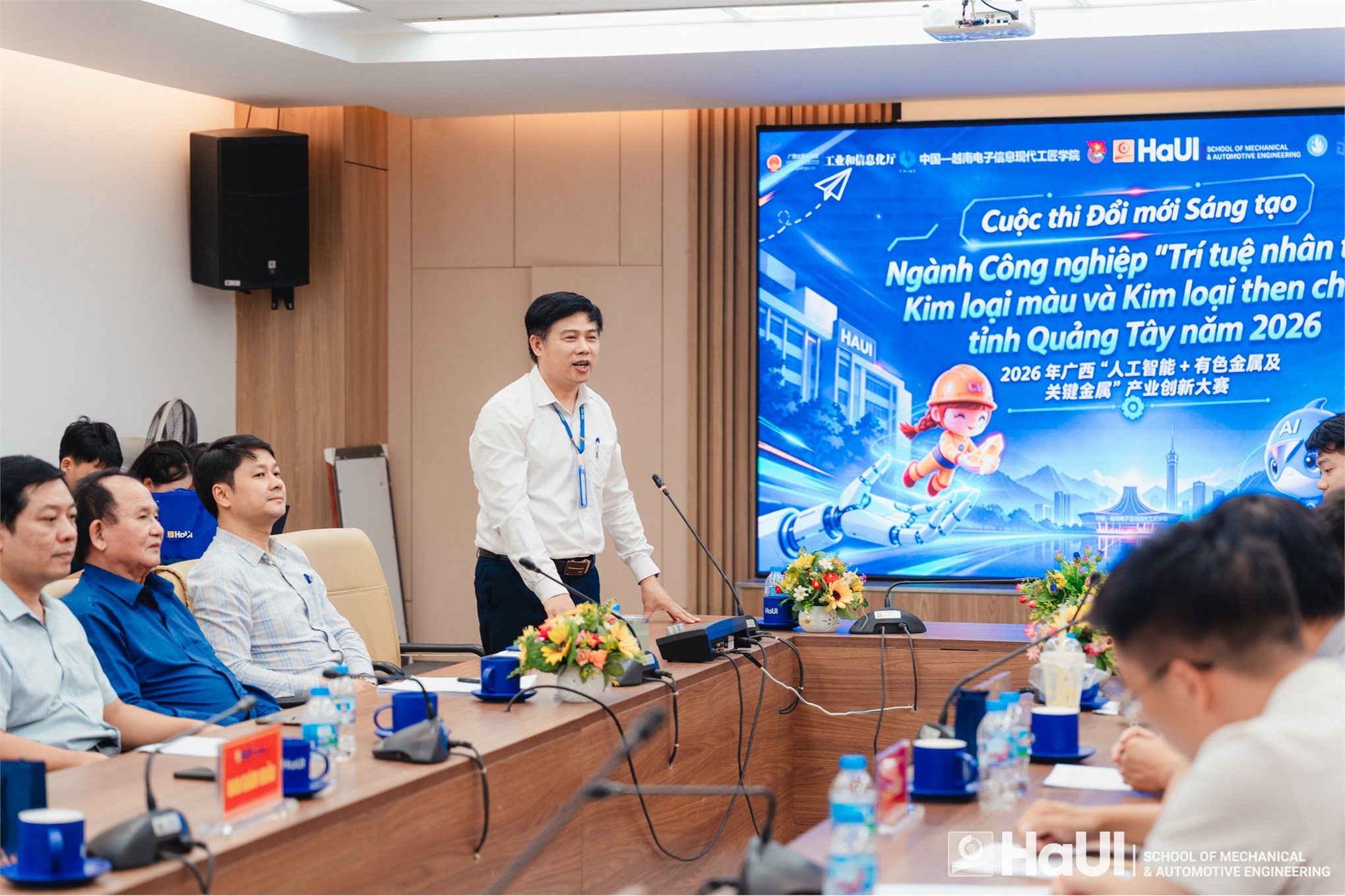 Chung kết cấp trường cuộc thi Đổi mới sáng tạo “Trí tuệ nhân tạo +” Quảng Tây năm 2026: Khởi nguồn những giải pháp AI đột phá của sinh viên Trường Cơ khí - Ô tô