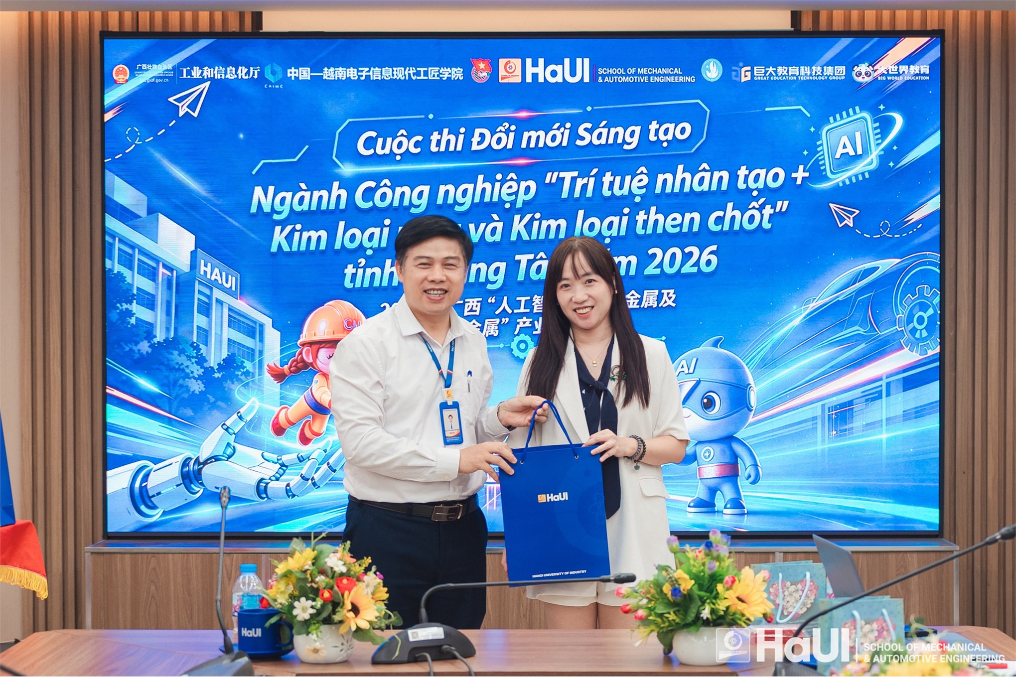 Chung kết cấp trường cuộc thi Đổi mới sáng tạo “Trí tuệ nhân tạo +” Quảng Tây năm 2026: Khởi nguồn những giải pháp AI đột phá của sinh viên Trường Cơ khí - Ô tô