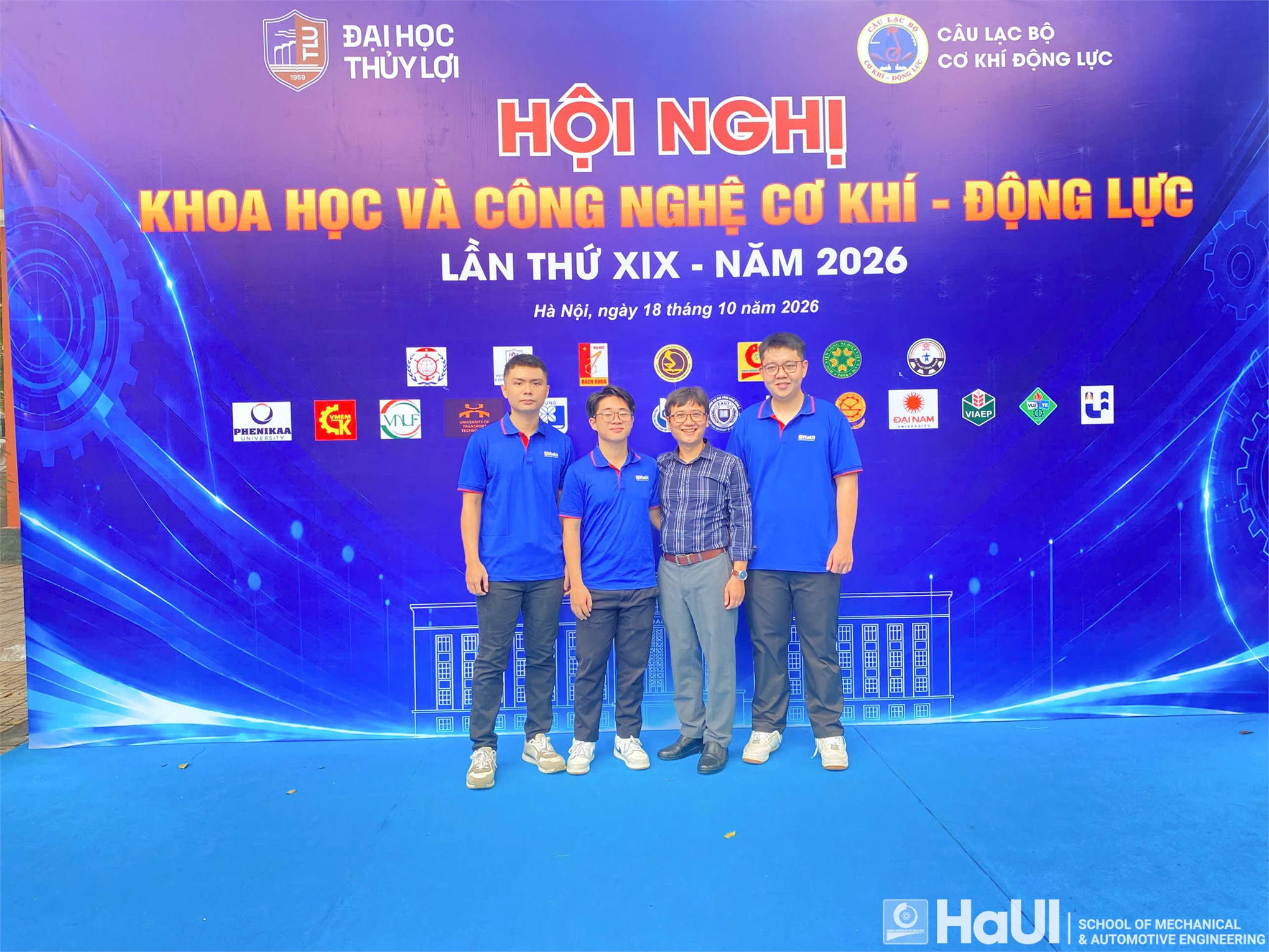 Trường Cơ khí – Ô tô, HaUI ghi dấu ấn tại hội nghị khoa học và công nghệ Cơ khí – Động lực lần thứ XIX