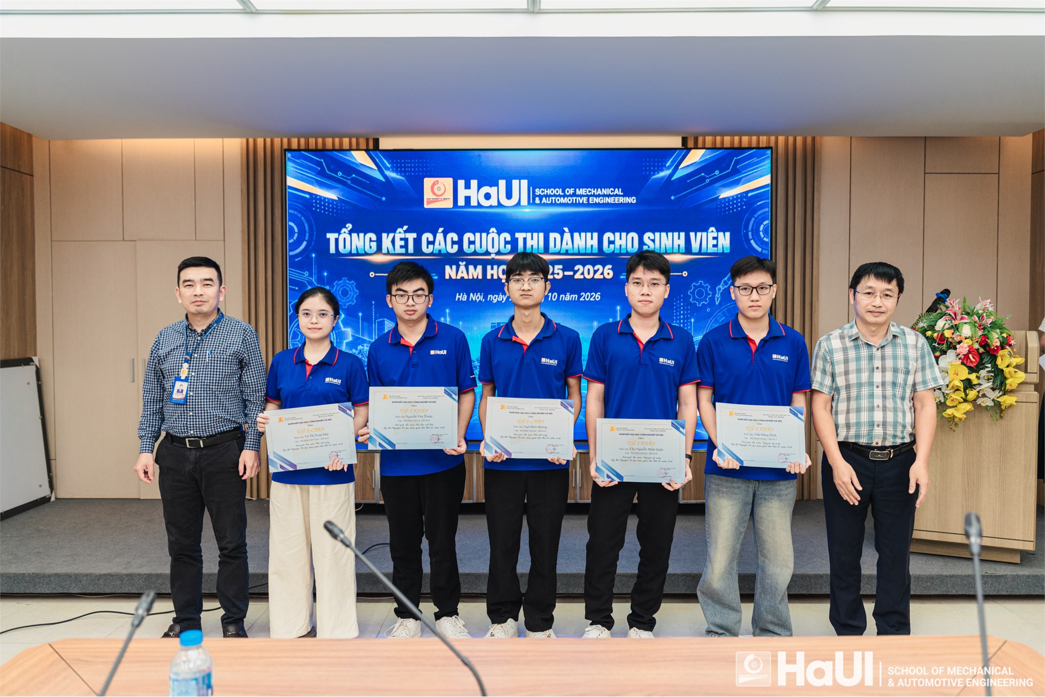 Trường Cơ khí - Ô tô tổng kết các cuộc thi sinh viên năm học 2025-2026 và phát động tham gia các cuộc thi năm học 2026-2027
