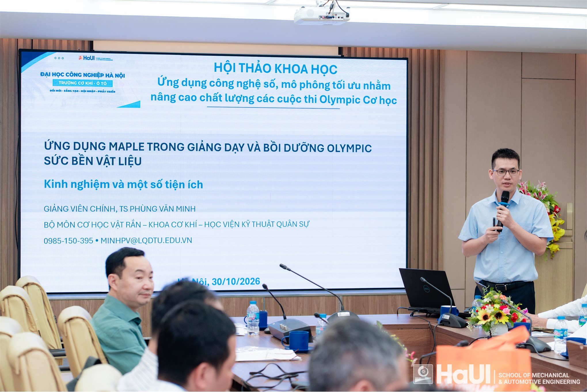 Hội thảo khoa học “Ứng dụng công nghệ số, mô phỏng tối ưu nhằm nâng cao chất lượng các cuộc thi Olympic Cơ học”